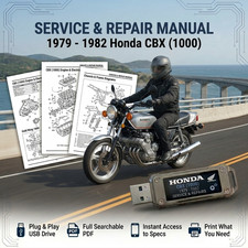 HONDA CBX 1000 1979 1980 1981 1982 SERVICE REPAIR SHOP MANUAL USB picture