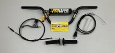 2019-2026 Honda CRF110 Tall Handle Bar Kit, Pro Taper Bar, Throttle Tube (BLACK) picture