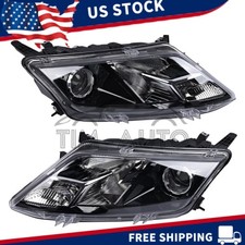 2pcs Halogen Headlamps For 2010-2012 Ford Fusion Pair Left+Right Pair picture