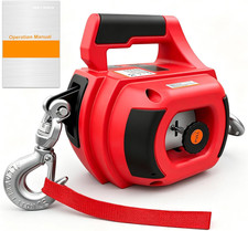 Drill Powered Portable Winch 1000LBS, Drill Winch with 40FT Alloy Steel Wire Rop picture