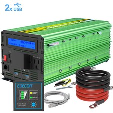 EDECOA Power Inverter 3000 W 6000 Watt 12V DC to 110V 120V AC LCD Cable Car RV picture
