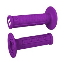 ODI Ruffian Half-Waffle MX Grips Purple picture