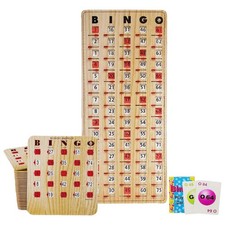 Mr Chips Bingo Set 25 Reusable Shutter Cards 75 Calling Cards Master Board picture