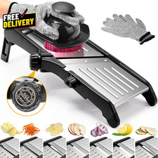 Mandoline Food Slicer for Kitchen Adjustable Stainless Steel Mandoline Veget.... picture