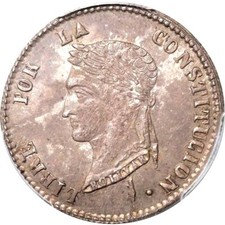 1856 PTS-FJ Bolivia 4 Soles, PCGS MS 63 picture