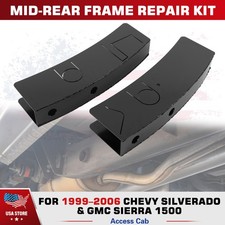 Pair Mid Rear Frame Rust Repair For 99-06 Silverado Sierra 1500 Extended Cab picture