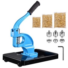 Yescom Grommet Tool Kit #0/#2/#4 Die Hole Puncher 900pcs Eyelets Press Machine picture