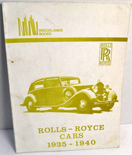 Brooklands Books   ROLLS - ROYCE CARS  1935 - 1940  HARD TO FIND VINTAGE TITLE picture