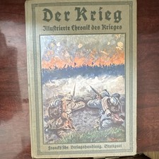 Der Krieg Illustrierte Chronik 1914 Erster Band HC German Stuttgart picture