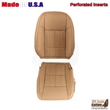 2016-2018 Fits Lexus ES350 Leather Perf. Front Driver Side Seat Covers Flaxen picture
