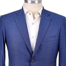 RECENT $5,895 Brioni 'Ravello' Lapis Blue Textured 2 Button Men's Sport Coat 38S picture