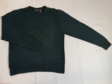 VTG Saddlebred Men's Medium Dark Green Crewneck Knit Pullover Sweater picture