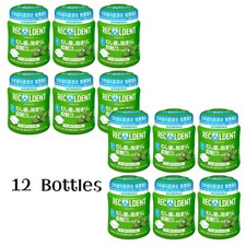 RECALDENT Fresh Mint Gum Dental CPP-ACP 140g x 12 Bottles Sugar-less Pepper JP picture
