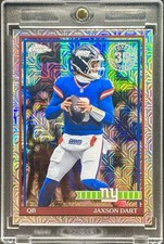 Jaxson Dart SILVER MOJO REFRACTOR CHROME CARD  TOPPS CHROME GIANTS MINT picture
