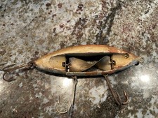 Vintage Wisconsin 5” MUSKY Chippewa Minnow Fishing Lure Antique Tackle Box Bait  picture