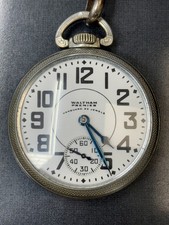 WALTHAM PREMIER VANGUARD ~ 23 JEWELS ~ RAILROAD POCKET WATCH ~ RUNNING picture