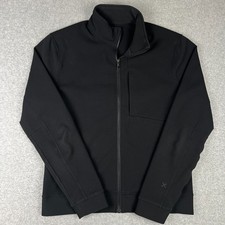 Lululemon Sojourn Jacket Warpstreme Stretch Full Zip Large Mens Black M4616S picture