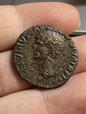 RARE 50-54 AD As Claudius Roman Empire Old Coin Rome Mint Ancient Imperial Bust picture