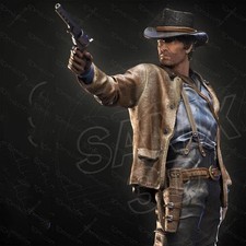 1/24 Scale Resin Figure Model Kit Western cowboy Arthur Morgan Unassembled  picture