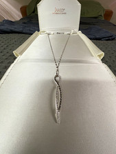 Le Vian 14K White Gold Chocolate Vanilla Diamond Infinity Pendant Necklace picture