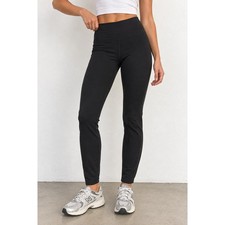 Lululemon High Waisted Athletic Leggings Black Pocket Drawcord 27 Inseam Size 4 picture