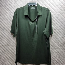 NEW Maelreg Performance Polo Shirt Mens XL Green Olive Golf Wicking Sun Smart picture