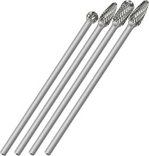 New  4Pcs Long Carbide Burr Set 1/4