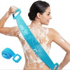 Silicone Body Scrubber Dual Sided Shower Exfoliating Back Scrubber Massage Brush picture