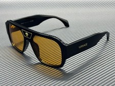 VERSACE VE4508U GB1 7 Black Orange Men's 56 mm Sunglasses picture