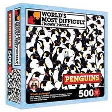 TDC Games World's Most Difficult Jigsaw Puzzle Penguins - Double Sided, 500 pcs. picture