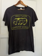 Kraftwerk Computer World Black Cotton T Shirt 1981 USA Tour Vintage Original picture