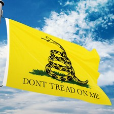 3x5 Gadsden Don't Tread on Me Flag 3'x5' House Banner grommets Super polyester picture