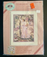 Dimensions English Garden No Count Cross Stitch Kit 53908 New Sealed 1988 USA picture