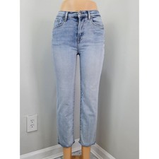 Kensie Jeans Vintage Luxe The Juliet High Rise Slim Light Wash Raw Hem 4/27 picture