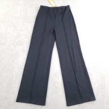 Jude Connally Pants Womens Small Black Felicia Wide Leg Dress Stretch Made USA picture