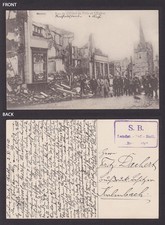 GERMANY 1915, Fieldpost card, Herve Belgium, WWI picture