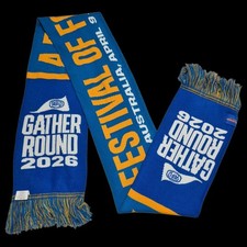 Official AFL Gather Round 2026 Supporter Scarf Sekem Knit Blue Yellow South Aus picture