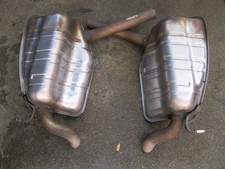 03-06 Mercedes-Ben W211 OEM Left & Right Muffler Set (2114911101 & 2114911001) picture