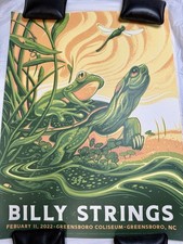 Billy Strings Greensboro Coliseum NC Poster 2022 Official Silkscreen AP 6/50 picture