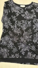 Liz Claiborne Floral Long Sleeve Pullover Top picture