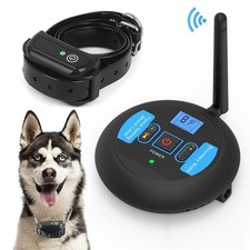 Wireless Electric Dog Fence System 1 Collar Pet Containment Shock Trainer picture