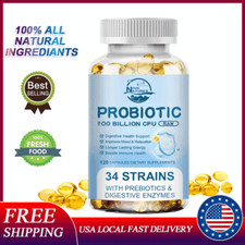 Probiotics 100 Billion CFU Potency Digestive Immune Health 120 Capsules Digestiv picture
