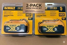 2 Pack DEWALT DCB205 20V Max XR 5.0Ah Lithium-Ion Battery New In Pack picture