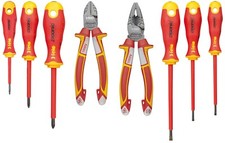 Felo 8 Piece XL Insulated Tool Set - Pliers and Screwdrivers picture
