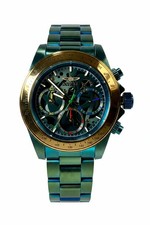 51034 Invicta Speedway Exoprix 39.5mm Green Dial Steel Chronograph Mens Watch picture