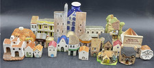 26 Vintage Miniature Buildings Gault France Ceramic Architectural Collection picture