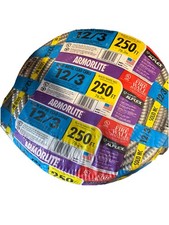 ARMORLITE 12/3 X 250ft CU MC : Metal Clad Armored Cable Black White Red picture
