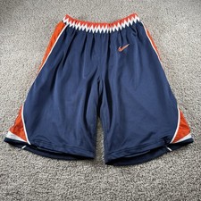Vintage Fighting Illini Nike Shorts Mens Medium Mesh NCAA Basketball Tribal Logo picture