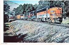 WP EMD F7A #918 Exiting Niles Canyon Approaching Stockton CA Vintage Mag Excerpt picture
