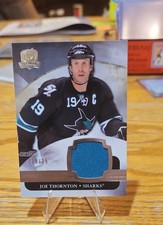 2011-12 Upper Deck The Cup - Joe Thornton #74 Silver Jersey /25 (MEM) picture